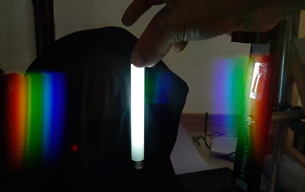 espectro de lâmpada fluorescente