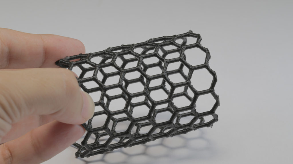 Modelo do nanotubo de carbono