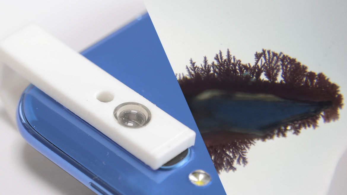 Microscópio no celular